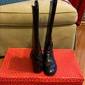 Tory Burch black riding boots